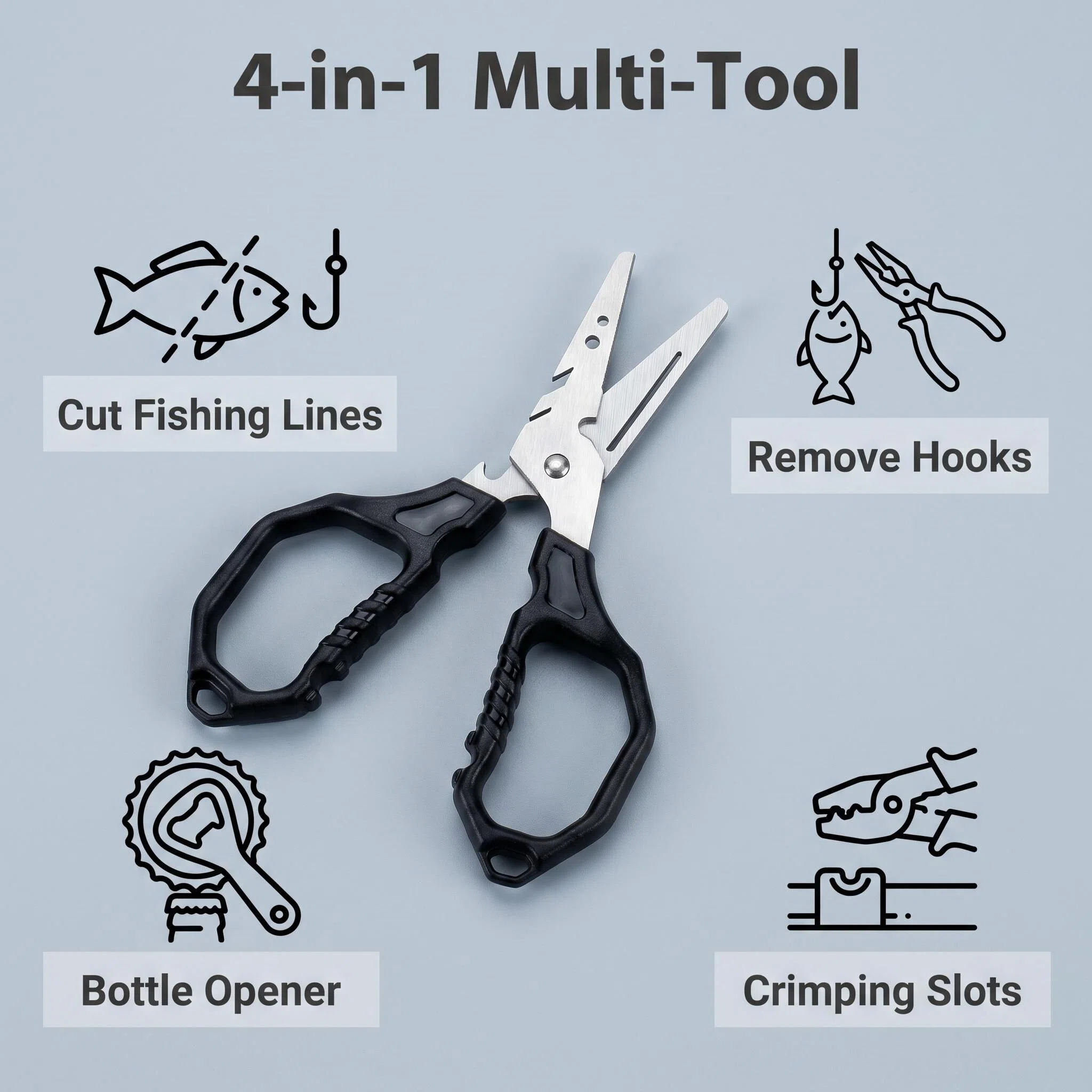 مقص صيد متعدد الوظائف من الفول - مراجعة Fishing Line Cutter وسعره